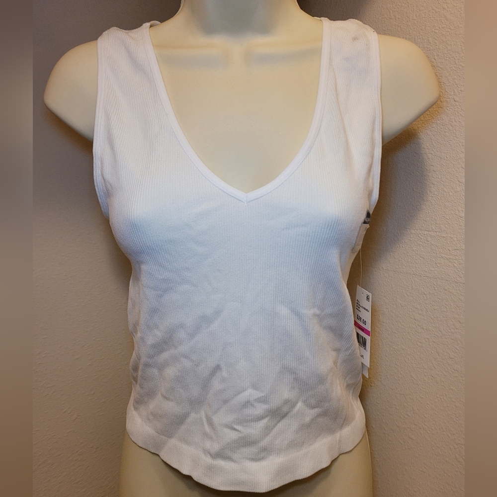 WALLFLOWERS NWT Ivory Ribbed Cami Tank Sz L/XL